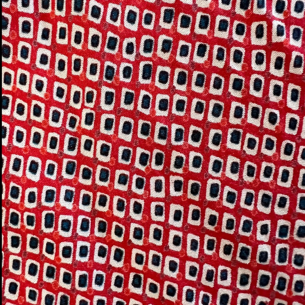 Nostalgia Red & Teal Patterned Boho Wide Leg Pants - image 6